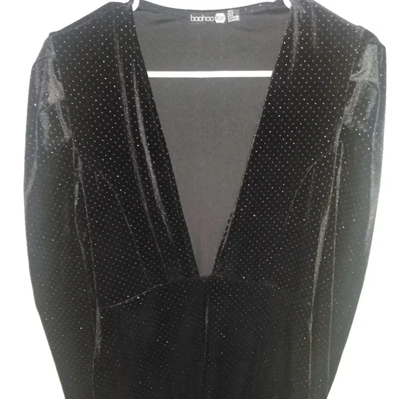 Boohoo Vintage Velvet Dress sz,8 - Picture 1 of 6